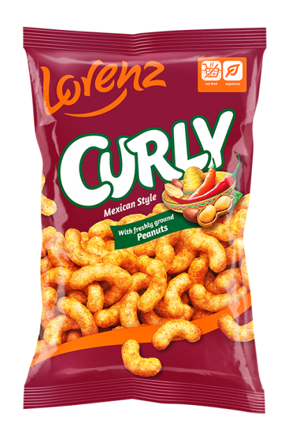 Lorenz Snacks Curly Mexican Style 120 g (14 Pack) Exotic Snacks Wholesale Montreal Quebec Canada