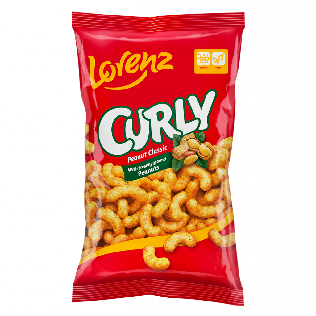 Lorenz Snacks Curly Peanut Classic 120 g (14 Pack) Exotic Snacks Wholesale Montreal Quebec Canada