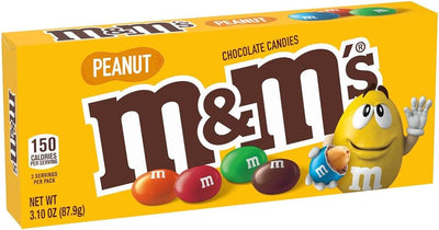 M&M's Peanut Chocolate Theatre Box 87.9 g (12 Pack) Exotic Candy Wholesale Montreal Quebec Canada