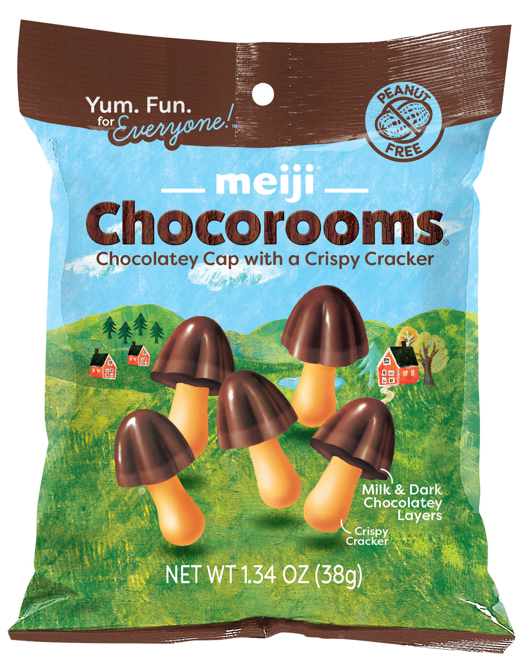Meiji Chocorooms 38 g (8 Pack) Exotic Snacks Wholesale Distribution Montreal Quebec Canada