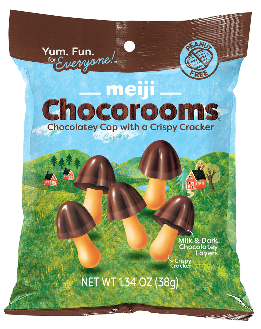 Meiji Chocorooms 38 g (8 Pack) Exotic Snacks Wholesale Distribution Montreal Quebec Canada