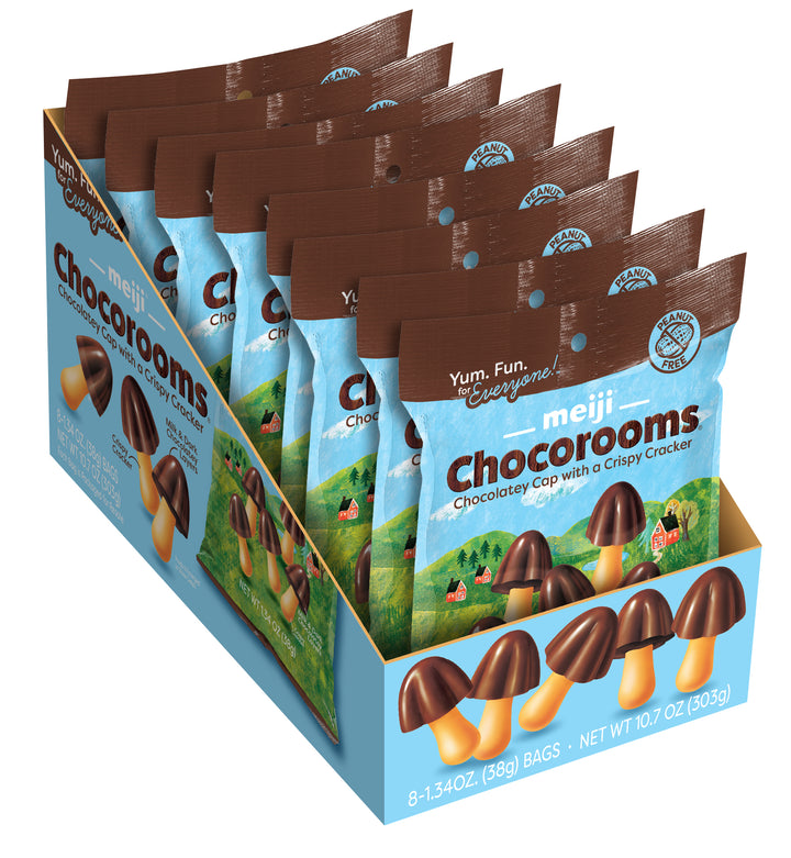 Meiji Chocorooms 38 g (8 Pack) Exotic Snacks Wholesale Distribution Montreal Quebec Canada