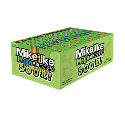 Mike & Ike Theater Box Mega Mix Sour 141 g Imported Exotic Candy Wholesale Montreal Quebec Canada