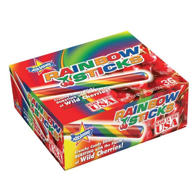 Rainbow Sticks Candy 20 g (36 Pack) Exotic Candy Wholesale Montreal Quebec Canada