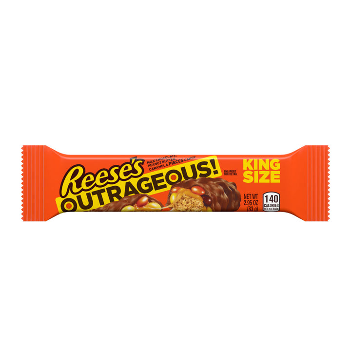Reese's Outrageous King Size Bar 83 g (18 Pack) Exotic Snacks Wholesale Montreal Quebec Canada