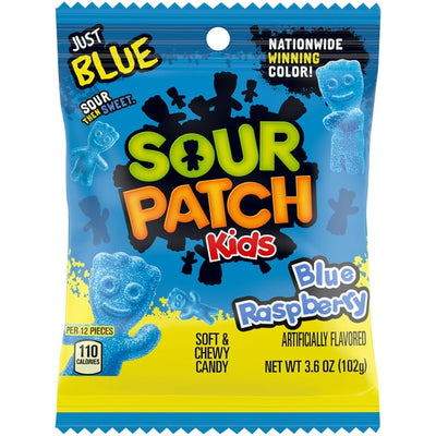 Sour Patch Kids Blue Raspberry 102 g (12 Pack) Exotic Candy Wholesale Montreal Quebec Canada