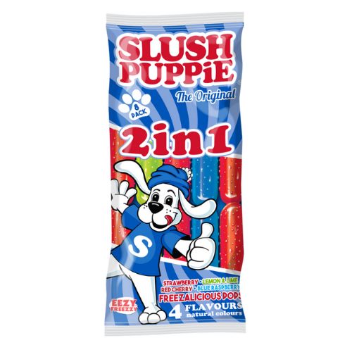 Slush Puppie 2 in 1 Freezalicious Pops 600 mL (20 Pack) Exotic Candy Wholesale Montreal Quebec Canada