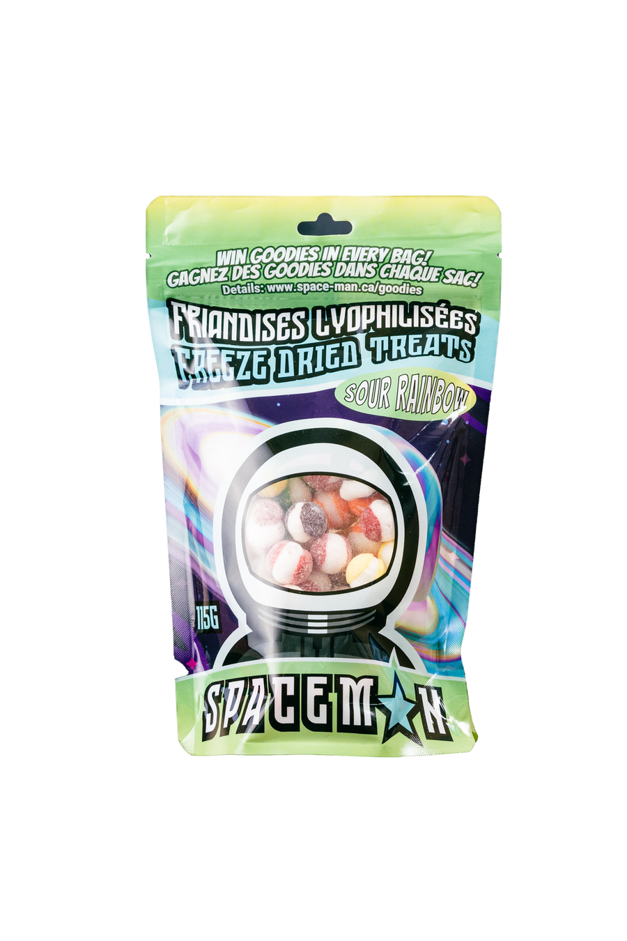 Spaceman Sour Rainbow 115 g (10 Pack) Exotic Freeze Dried Candy Wholesale Montreal Quebec Canada