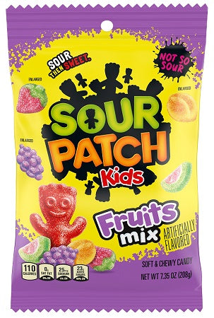 Sour Patch Kids Fruits Mix 208 g (12 Pack) Exotic Candy Wholesale Montreal Quebec Canada