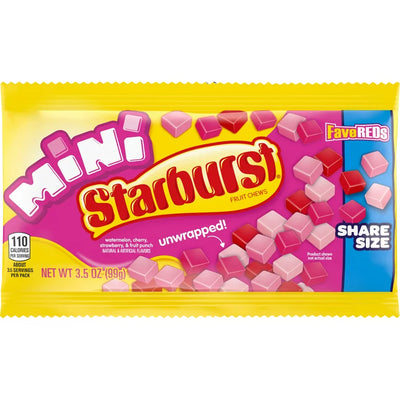 Starburst FaveReds Mini 99 g (15 Pack) Exotic Candy Wholesale Montreal Quebec Canada