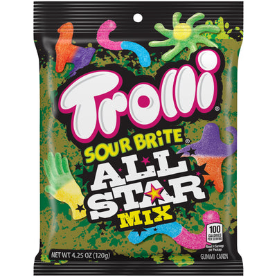 Trolli Sour Brite All Star Mix 120 g (12 Pack) Imported Exotic Candy Wholesale Montreal Quebec Canada