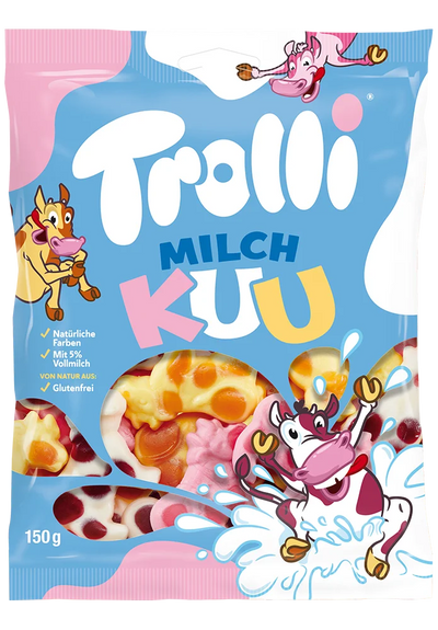 Trolli Milk Cows (Milchkuu) 150 g (18 Pack) Exotic Candy Wholesale Montreal Quebec Canada