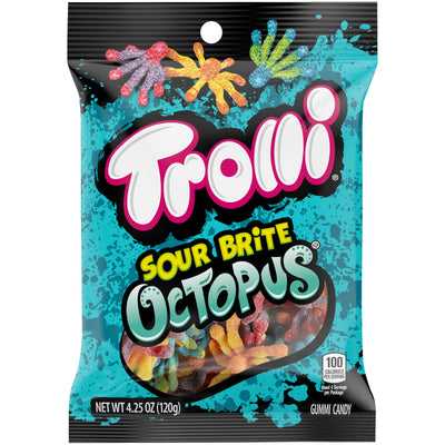 Trolli Sour Brite Octopus 120 g Imported Exotic Candy Wholesale Montreal Quebec Canada