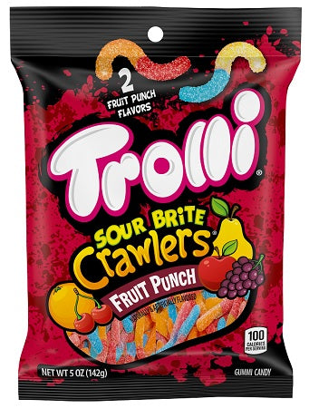 Trolli Sour Brite Crawlers Fruit Punch 142 g (12 Pack) Exotic Candy Wholesale Montreal Quebec Canada