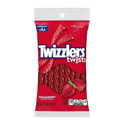 Twizzlers Twists Strawberry 198 g (12 Pack) Exotic Candy Wholesale Montreal Quebec Canada