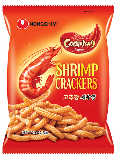 Nongshim Shrimp Gochujang Crackers 75 g (20 Pack) Exotic Snacks Wholesale Montreal Quebec Canada