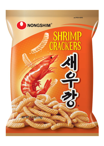 Nongshim Shrimp Crackers 75 g (20 Pack) Exotic Snacks Wholesale Montreal Quebec Canada