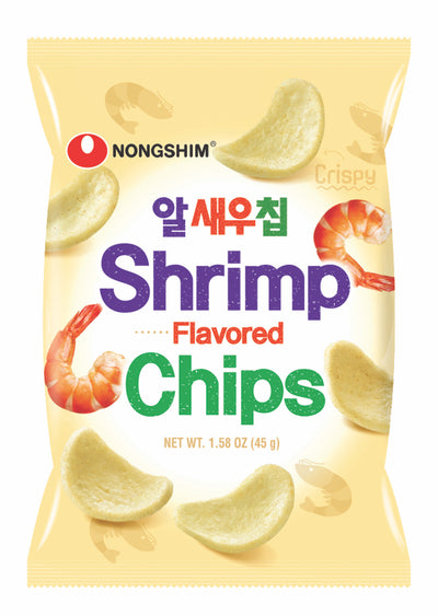 Nongshim Shrimp Chips 45 g (20 Pack) Exotic Snacks Wholesale Montreal Quebec Canada