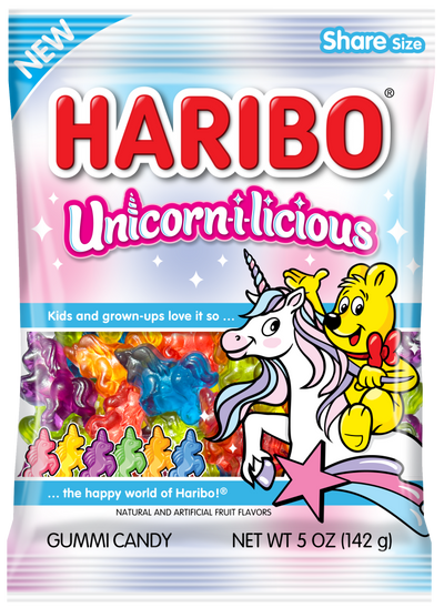 Haribo Unicorn-i-licious 142 g (12 Pack) Exotic Candy Wholesale Montreal Quebec Canada