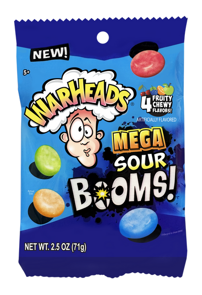 Warheads Sour Boom Fruit Chews 71 g (12 Pack) Exotic Candy Wholesale Montreal Quebec Canada