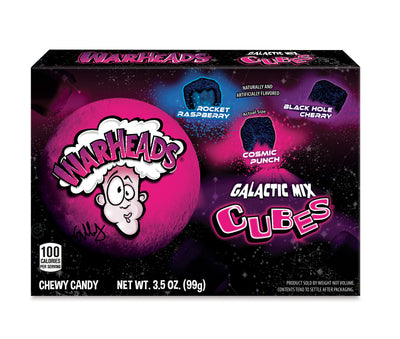 Warheads Galactic Cubes Theatre Box 99 g (12 Pack) Exotic Candy Wholesale Montreal Quebec Canada