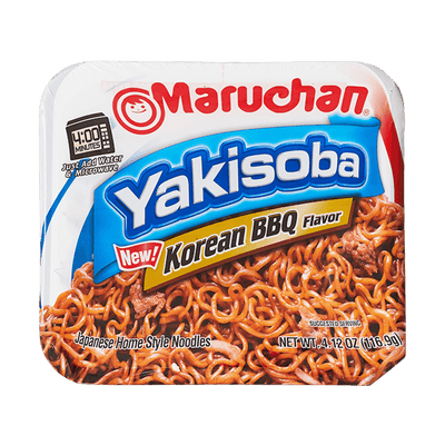Maruchan Yakisoba Korean BBQ 116.9 g (8 Pack) Exotic Snacks Wholesale Montreal Quebec Canada