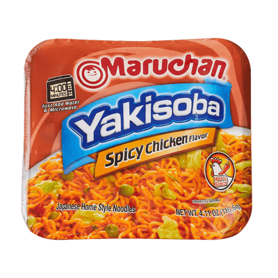 Maruchan Yakisoba Spicy Chicken 116.6 g (8 Pack) Exotic Snacks Wholesale Montreal Quebec Canada