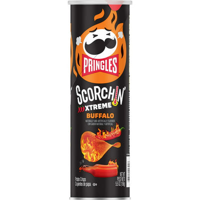 Pringles Scorchin' Buffalo Chips 156 g (14 Pack) Exotic Snacks Wholesale Montreal Quebec Canada