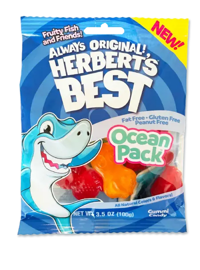 Herbert's Best Ocean Pack 100 g (12 Pack) Exotic Candy Wholesale Montreal Quebec Canada