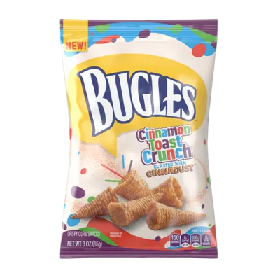 Bugles Cinnamon Toast Crunch 85 g (6 Pack) Exotic Snacks Wholesale Montreal Quebec Canada
