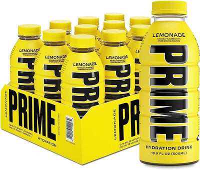 Prime Hydration Lemonade 500 mL (12 Pack) Exotic Drinks Wholesale Montreal Quebec Canada