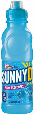 SunnyD Blue Raspberry 333 mL (24 Pack) Exotic Candy Wholesale Montreal Quebec Canada
