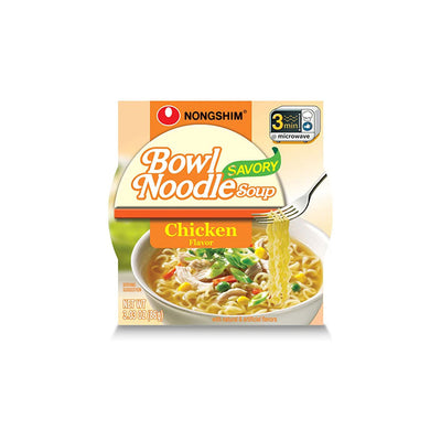 Nongshim Savory Chicken Ramen Bowl 86 g (12 Pack) Exotic Snacks Wholesale Montreal Quebec Canada