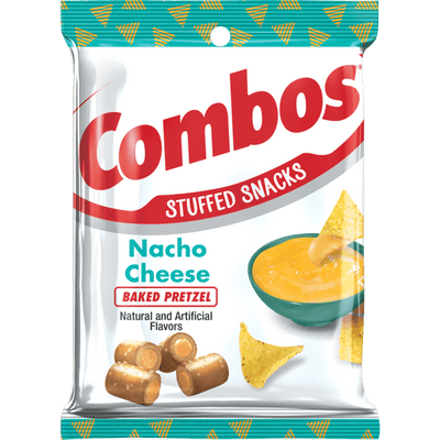Combos Nacho Cheese Pretzel Baked Snacks 178.6 g (12 Pack) Exotic Snacks Wholesale Montreal Quebec Canada