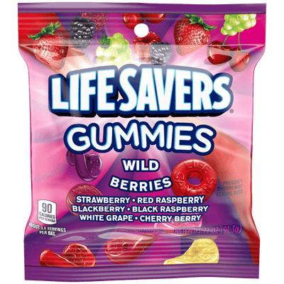 Lifesavers Wild Berries Gummies 91.3 g (12 Pack) Exotic Candy Wholesale Montreal Quebec Canada