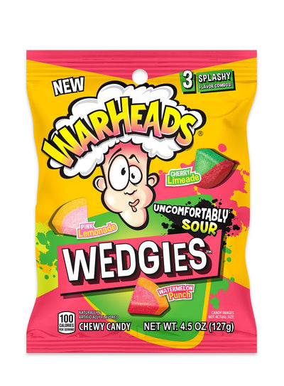 Warheads Wedgies Peg Bag 127 g (12 Pack) Exotic Candy Wholesale Montreal Quebec Canada