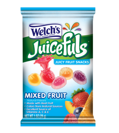 Welch's Juicefuls Mixed Fruit 113 g (12 Pack) Exotic Candy Wholesale Montreal Quebec Canada 