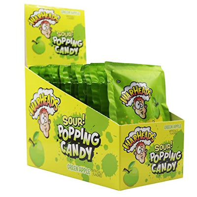Warheads Sour Green Apple Popping Candy 9 g (20 Pack) Imported Exotic Wholesale Candy Montreal Quebec Canada