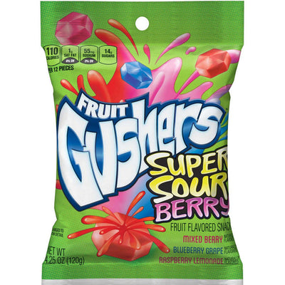 Fruit Gushers Super Sour Berry Imported Exotic Wholesale Candy Montreal Quebec Canada