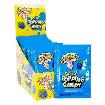 Warheads Sour Blue Raspberry Popping Candy 9 g Imported Exotic WHolesale Candy Montreal Quebec Canada