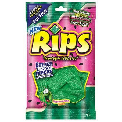 Rips Watermelon Bite-Size Licorice 113 g (12 Pack) Exotic Candy Wholesale Montreal Quebec Canada