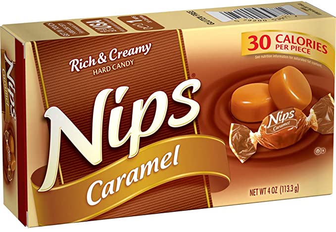 Nips Wrapped Caramel Candy 113.3 g (12 Pack)