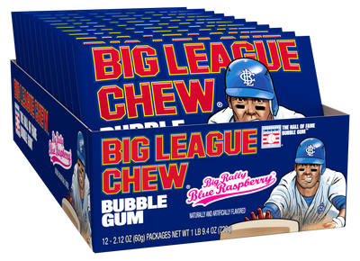 Big League Chew Blue Raspberry 60 g (12 Pack) Exotic Candy Wholesale Montreal Quebec Canada
