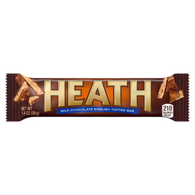 HEATH Milk Chocolate English Toffee Candy Bar 39 g (18 Pack) Exotic Snacks Wholesale Montreal Quebec Canada