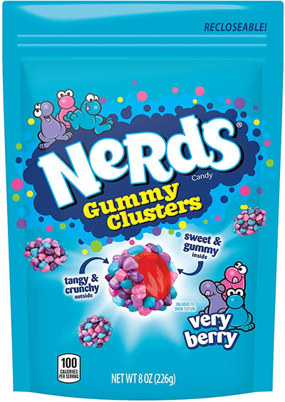 Nerds Gummy Clusters Very Berry 226 g (6 Pack) Imported Exotic Candy Wholesale Montreal Quebec Canada