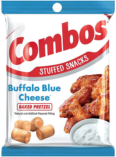Combos Filled Snacks Buffalo Blue Cheese Baked Pretzel 178.6 g (12 Pack) Exotic Snacks Wholesale Montreal Quebec Canada
