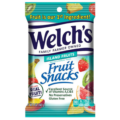 Welch's Fruit Snacks Island Fruits 142 g (12 Pack) Exotic Candy Wholesale Montreal Quebec Canada