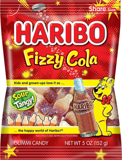 Haribo Fizzy Cola Candy Peg Bag 142 g (12 Pack) Exotic Candy Wholesale Montreal Quebec Canada