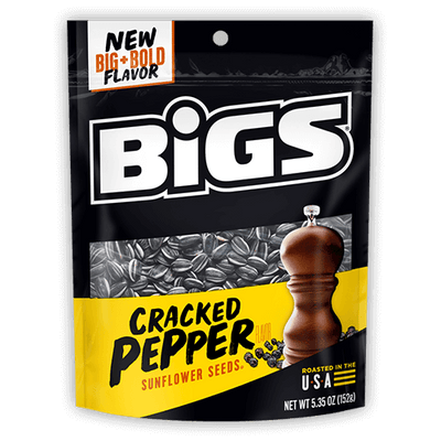 BIGS Cracked Pepper Sunflower Seeds 152 g Imported Exotic Snacks Wholesale Montreal Quebec Canada