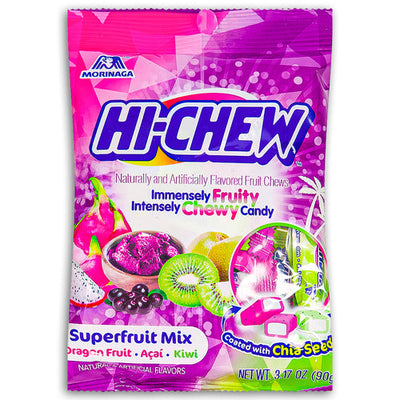 Hi-Chew Superfruit Mix 90 g (6 Pack) Imported Exotic CAndy Wholesale Montreal QUebec Canada